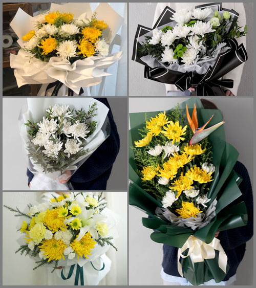 广东肇庆市广宁县赤坑镇福排村白事花束代送
